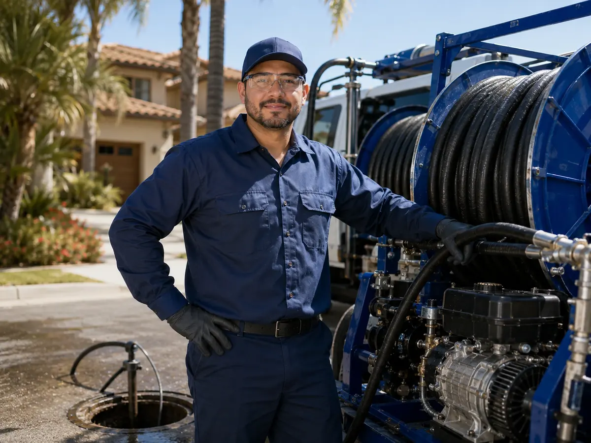 Hydro jet sewer cleaning in Lakewood