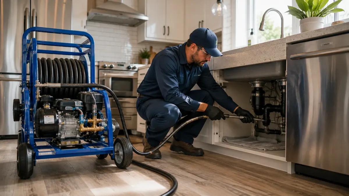Kitchen Drain Hydro Jetting in Lakewood