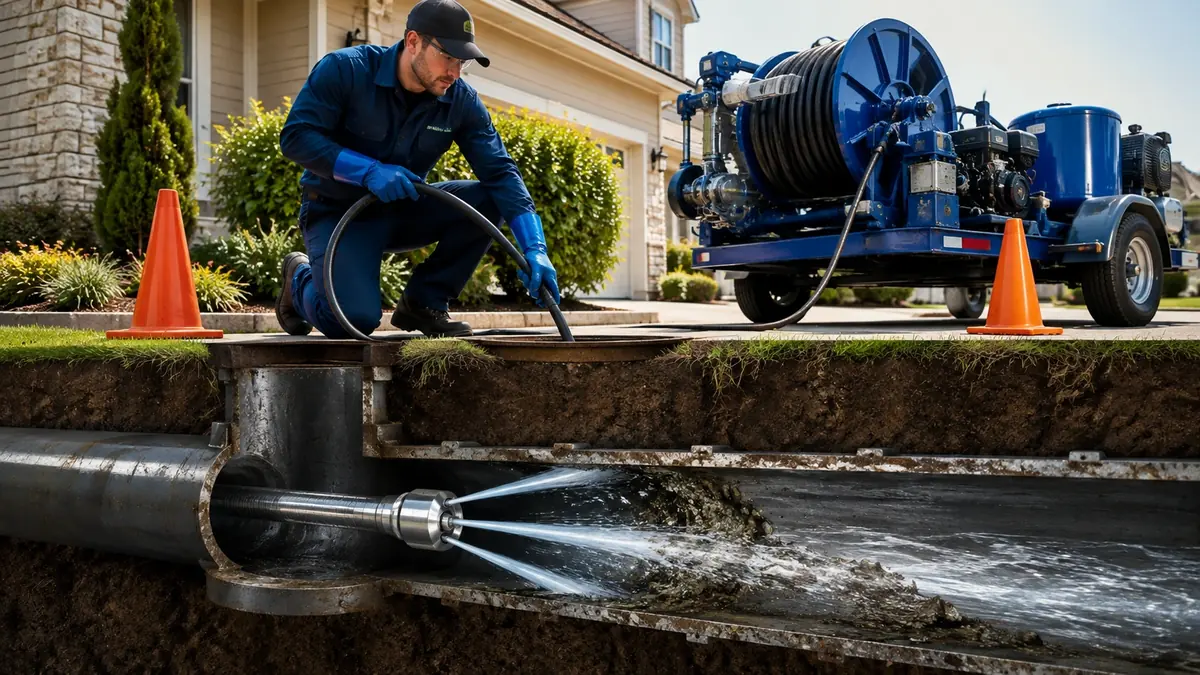 Main Sewer Line Hydro Jet Cleaning in Lakewood